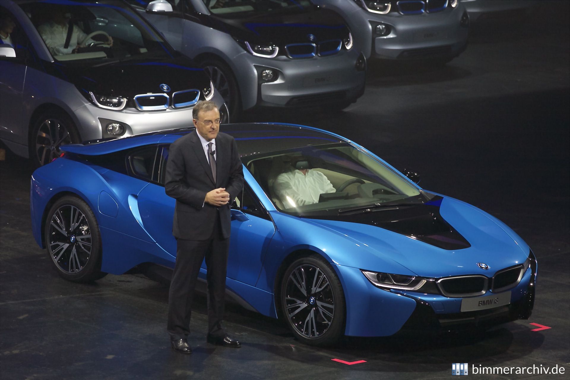 BMW Pressekonferenz - Dr.-Ing. Norbert Reithofer und der BMW i8