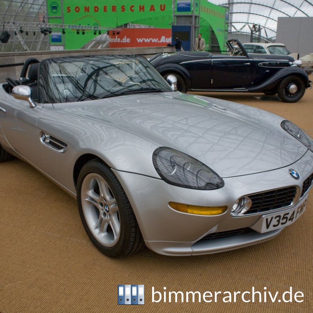 Baureihenarchiv für BMW Fahrzeuge · BMW Z8 - James Bond · bimmerarchiv.de